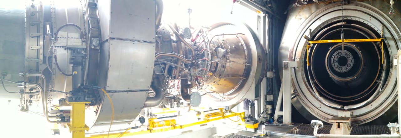 Turbina en alineación interior